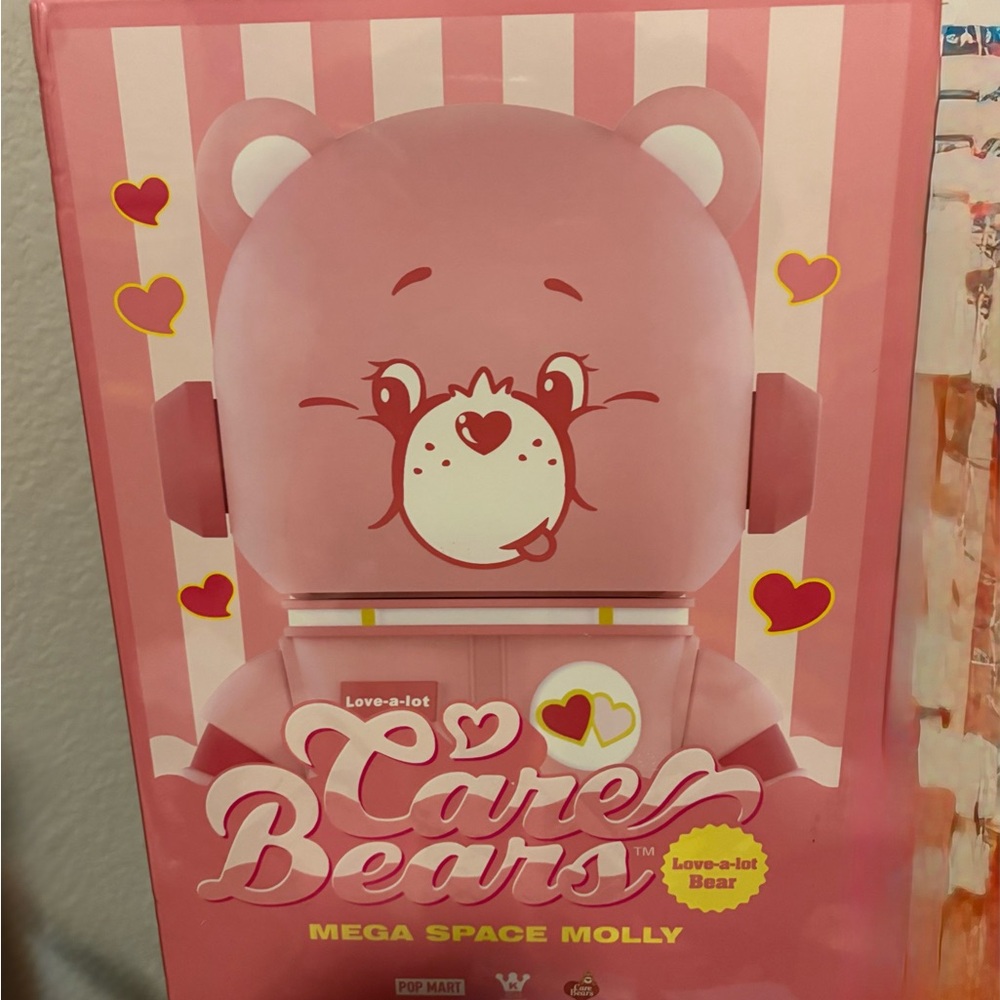 POP MART MEGA Space Molly 400%+100% Combo Love-a-Lot Care Bear 💯AUTHENTIC - Picture 7 of 11